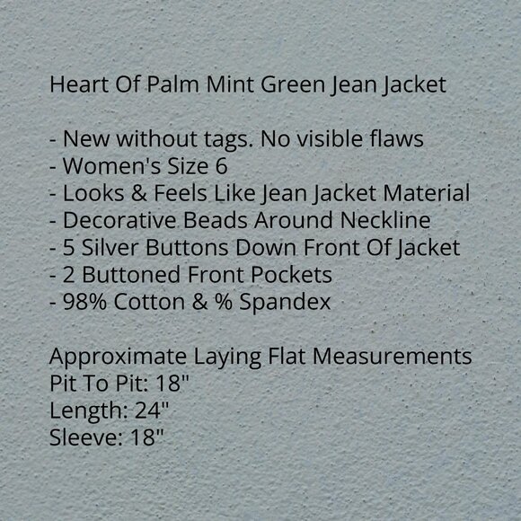 Heart Of Palm Dress Jacket 6 - Picture 5 of 6